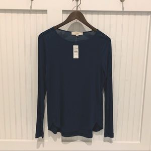 NWT! LOFT top in teal blue